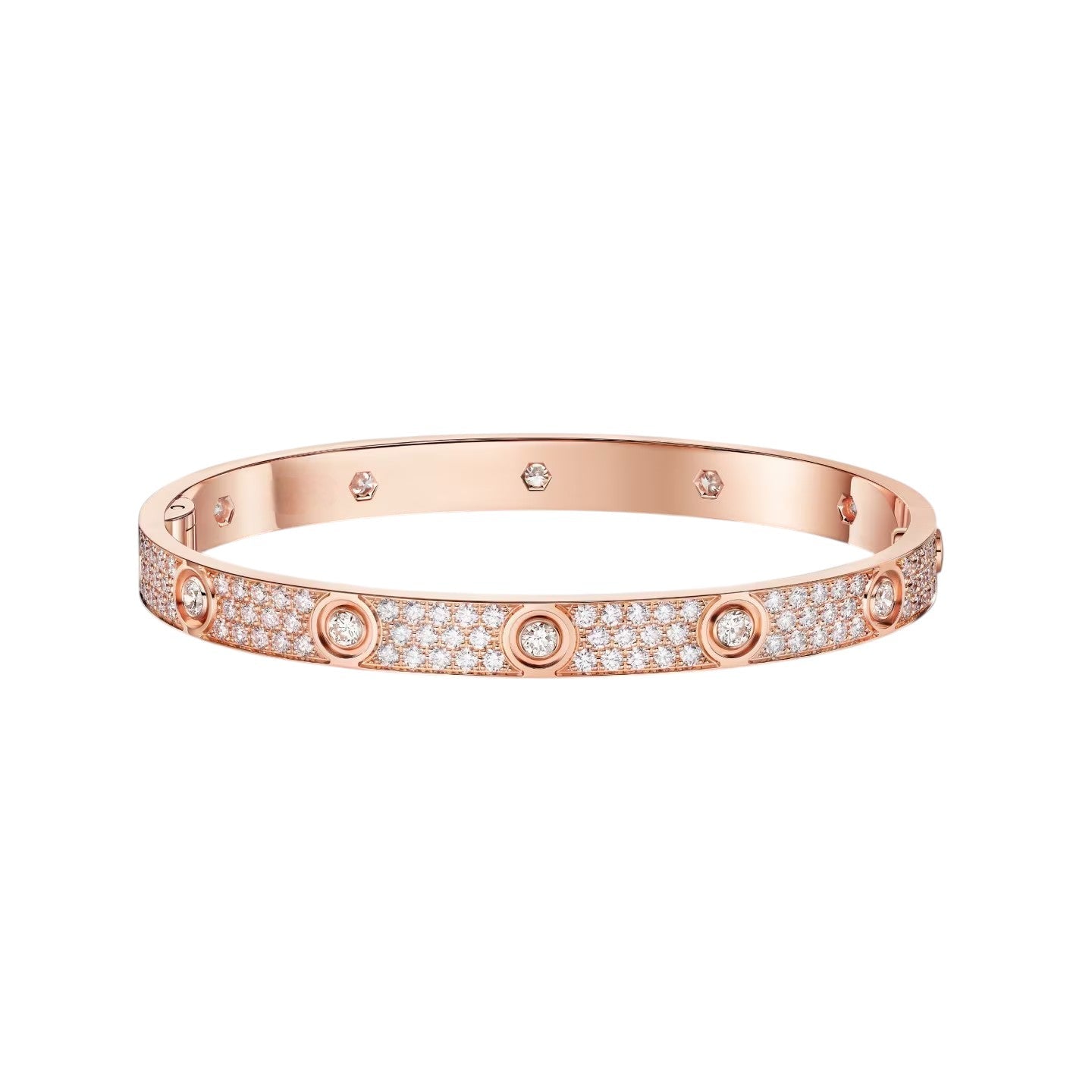 [Lumi Jewelry]LOVE BRACELET 6.1MM DIAMOND-PAVED 10 BIG DIAMONDS