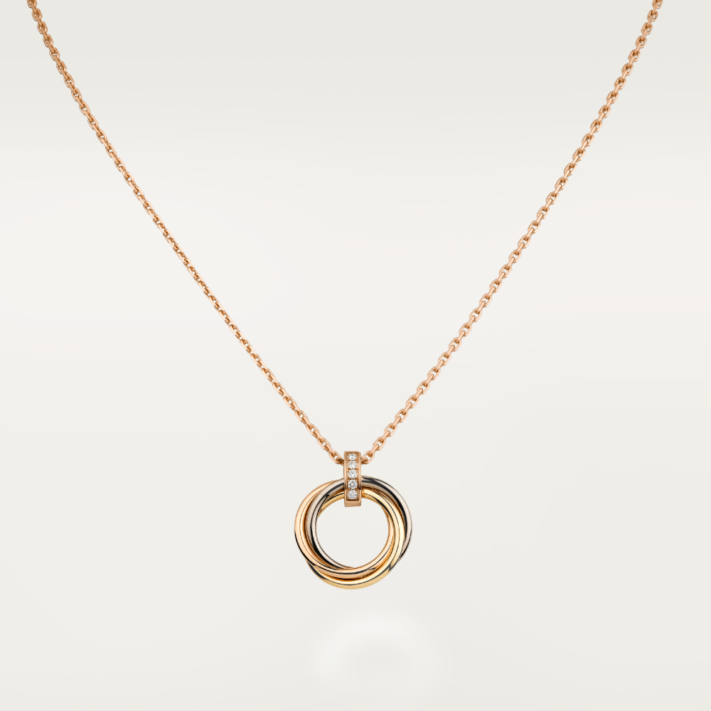 [Lumi Jewelry]TRINITY NECKLACE GOLD  DIAMONDS