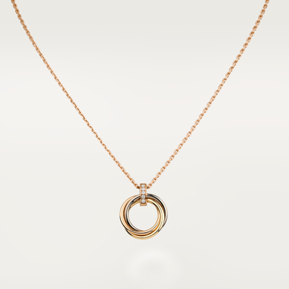 [Lumi Jewelry]TRINITY NECKLACE GOLD  DIAMONDS