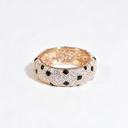 [Lumi Jewelry]PANTHERE SPOTTED FULL DIAMOND RING