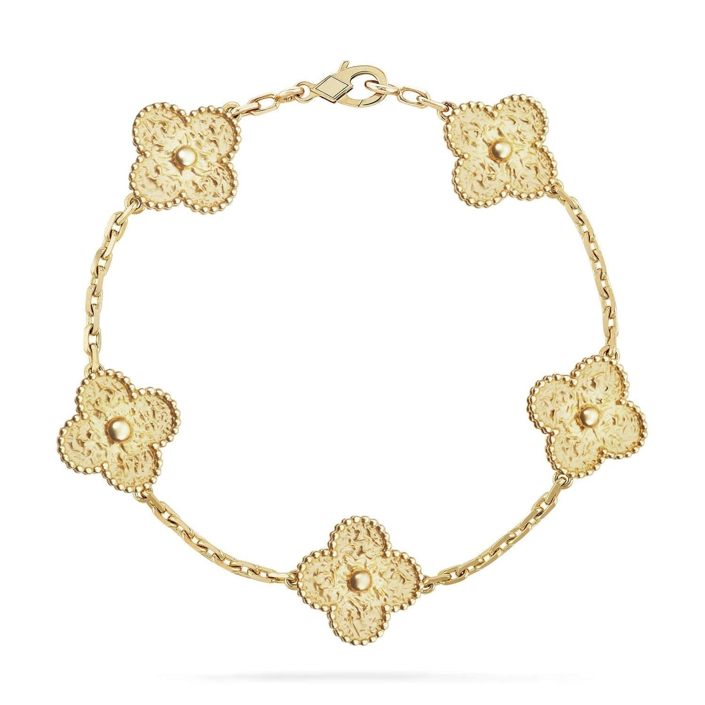 [Lumi Jewelry]CLOVER 5 MOTIFS BRONZING BRACELET