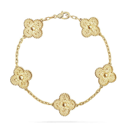 [Lumi Jewelry]CLOVER 5 MOTIFS BRONZING BRACELET