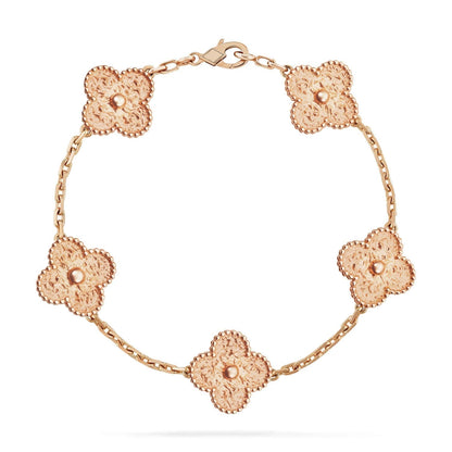 [Lumi Jewelry]CLOVER 5 MOTIFS BRONZING BRACELET