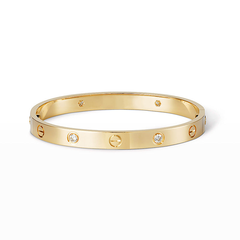 [Lumi Jewelry]LOVE BRACELET 6.1MM 4 DIAMONDS