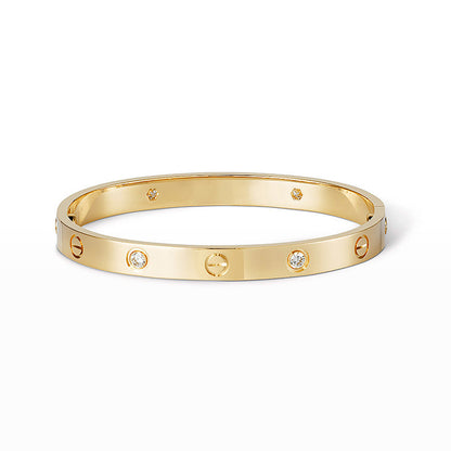 [Lumi Jewelry]LOVE BRACELET 6.1MM 4 DIAMONDS