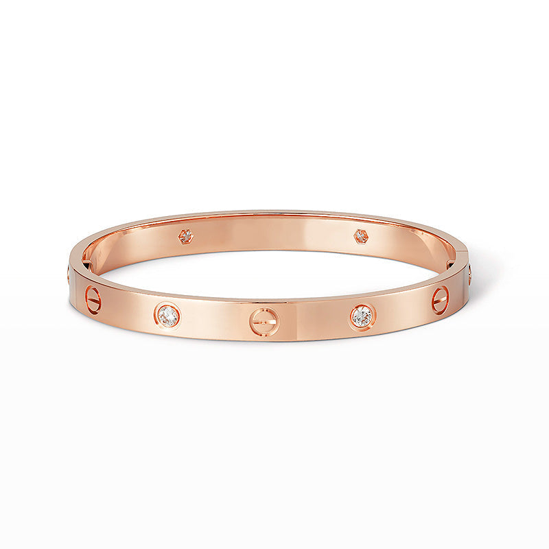 [Lumi Jewelry]LOVE BRACELET 6.1MM 4 DIAMONDS