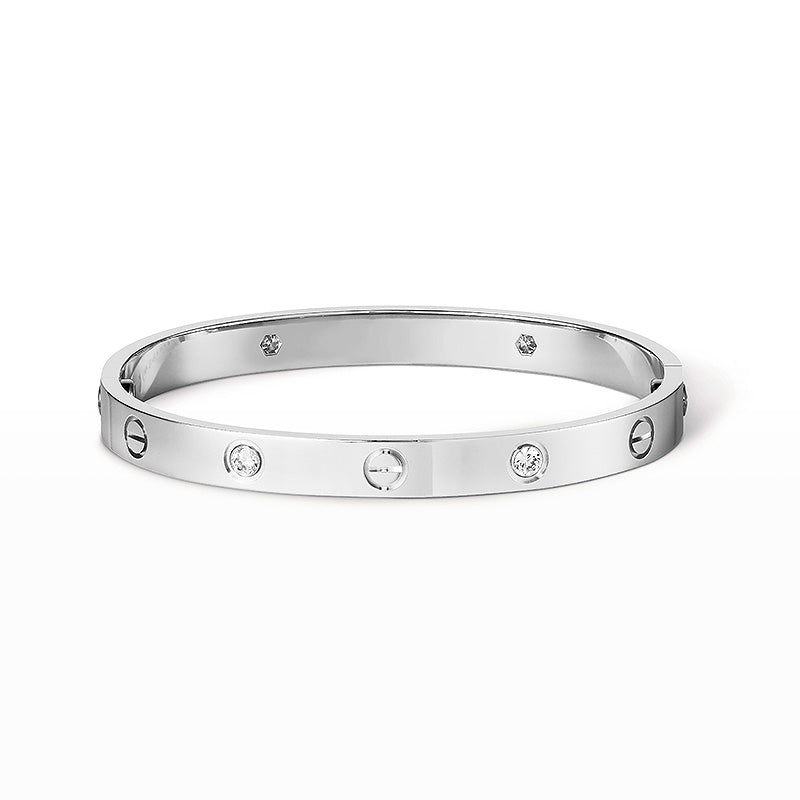 [Lumi Jewelry]LOVE BRACELET 6.1MM 4 DIAMONDS