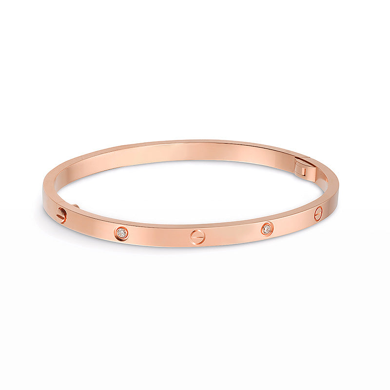 [Lumi Jewelry]LOVE BRACELET 3.65MM 6 DIAMONDS