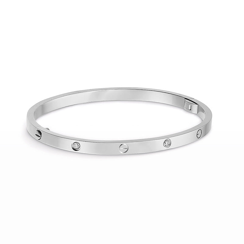[Lumi Jewelry]LOVE BRACELET 3.65MM 6 DIAMONDS