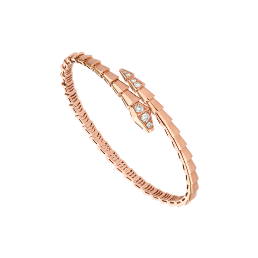 [Lumi Jewelry]SERPENTI BRACELET DIAMONDS PINK GOLD