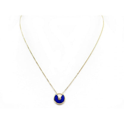 [Lumi Jewelry]AMULETTE ROSE GOLD AGATE NECKLACE