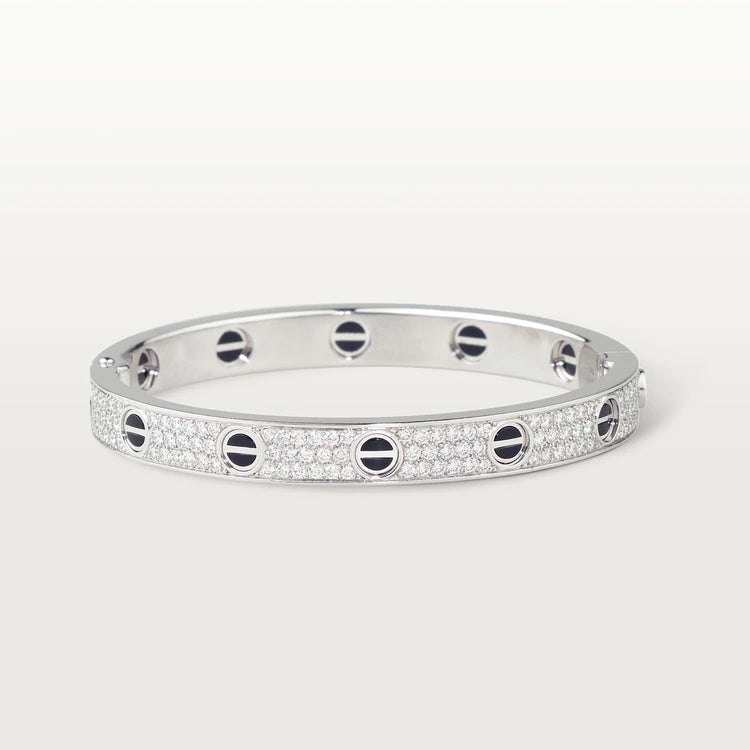 [Lumi Jewelry]LOVE BRACELET 6.1MM DIAMOND-PAVED CERAMIC