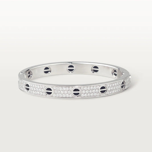 [Lumi Jewelry]LOVE BRACELET 6.1MM DIAMOND-PAVED CERAMIC