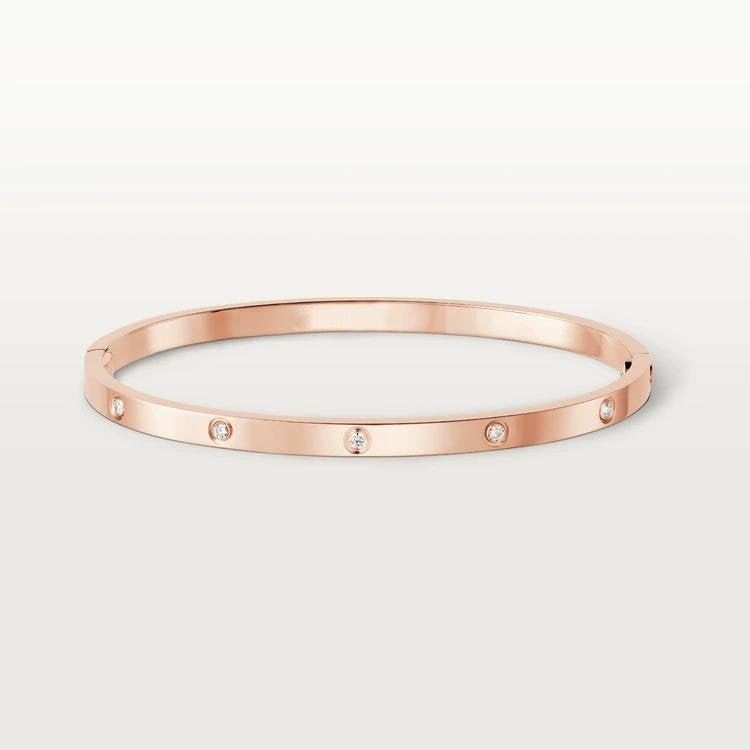 [Lumi Jewelry]LOVE BRACELET 3.65MM 10 DIAMONDS
