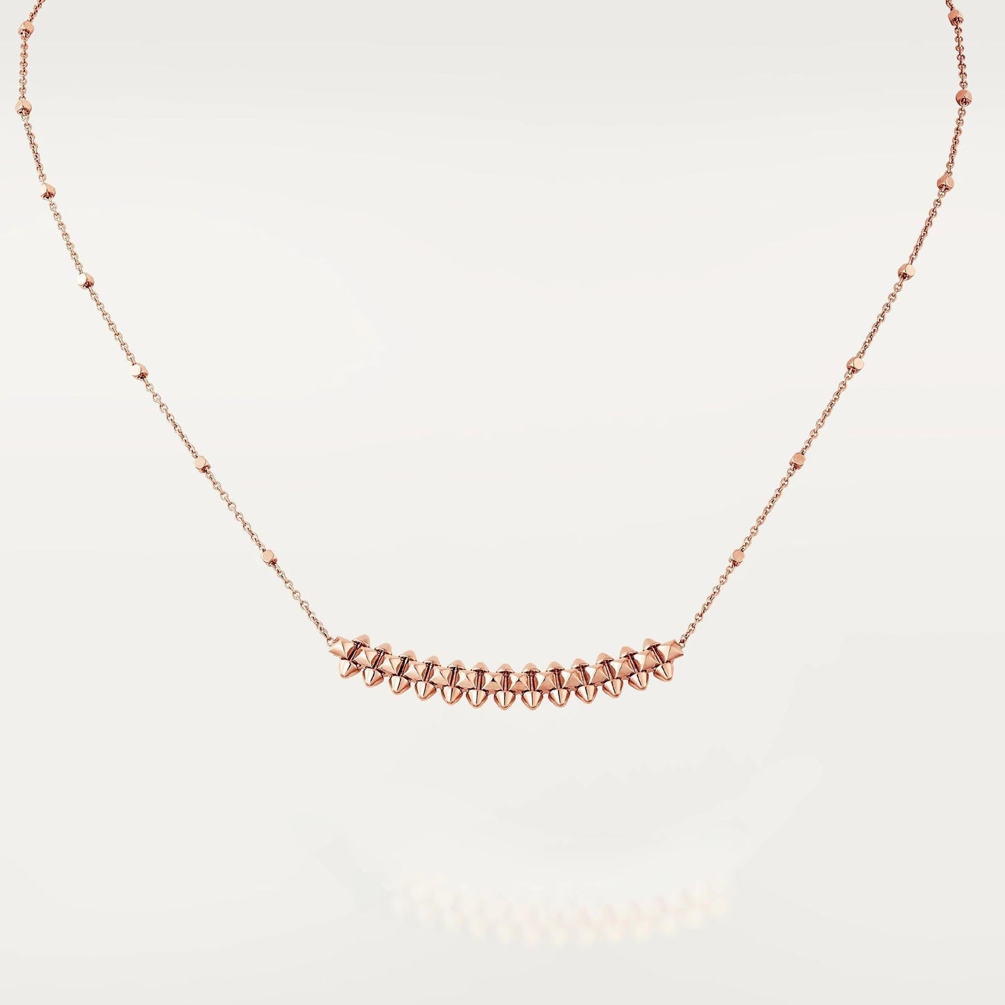 [Lumi Jewelry]CLASH PINK GOLD NECKLACE