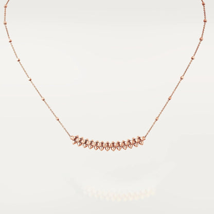 [Lumi Jewelry]CLASH PINK GOLD NECKLACE