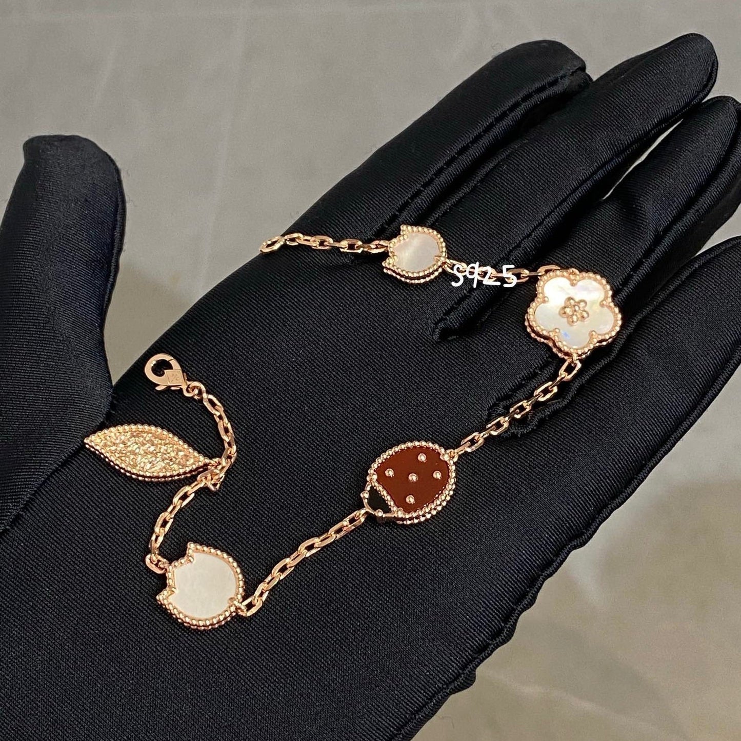 [Lumi Jewelry]LUCKY SPRING 5 MOTIF BRACELET