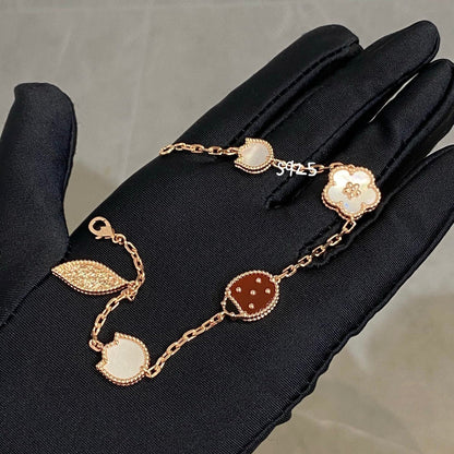 [Lumi Jewelry]LUCKY SPRING 5 MOTIF BRACELET