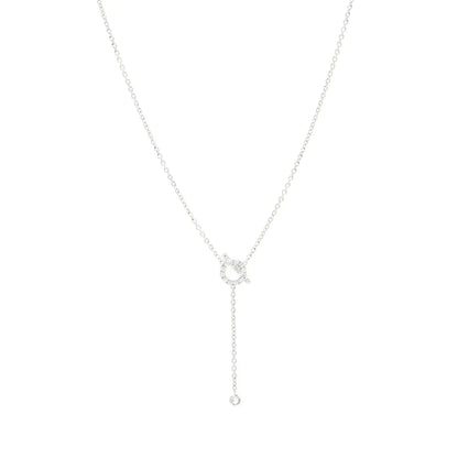 [Lumi Jewelry]FINESSE SILVER DIAMOND NECKLACE