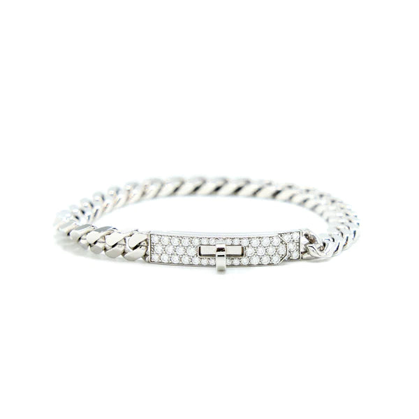 [Lumi Jewelry]KELLY CHAIN SILVER DIAMOND BRACELET