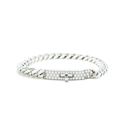 [Lumi Jewelry]KELLY CHAIN SILVER DIAMOND BRACELET