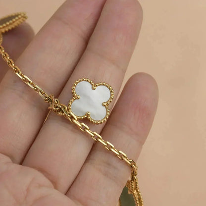 [Lumi Jewelry]LUCKY SPRING 5 MOTIF GOLD BRACELET