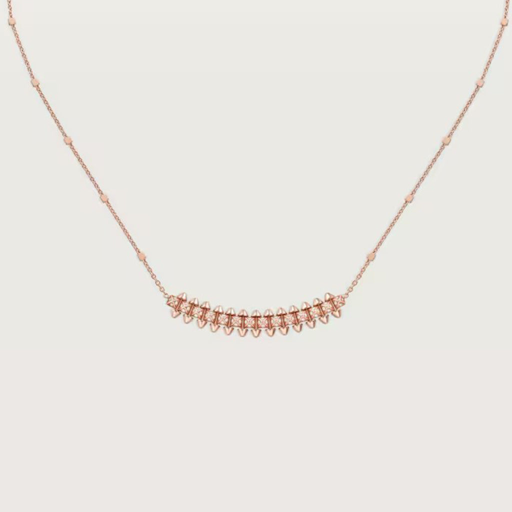 [Lumi Jewelry]CLASH  SMALL FULL DIAMOND NECKLACE