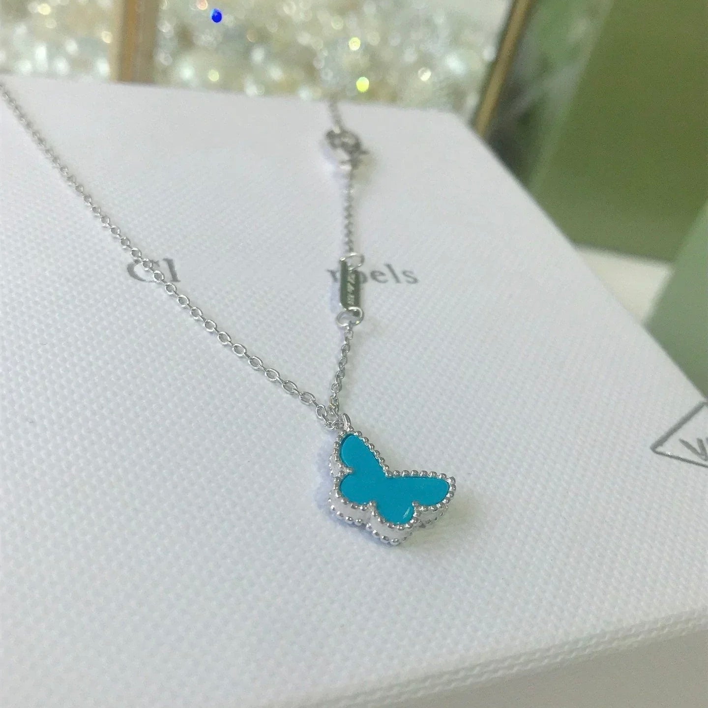 [Lumi Jewelry]BUTTERFLY TURQUOISE BUTTERFLY BRACELET SILVER