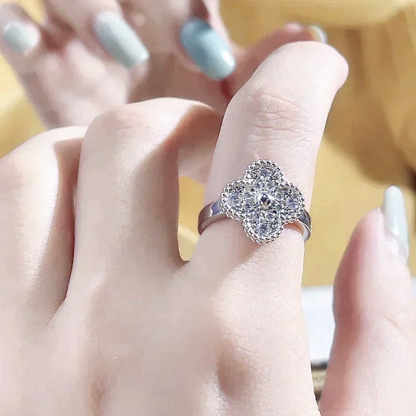 [Lumi Jewelry]CLOVER DIAMOND RING