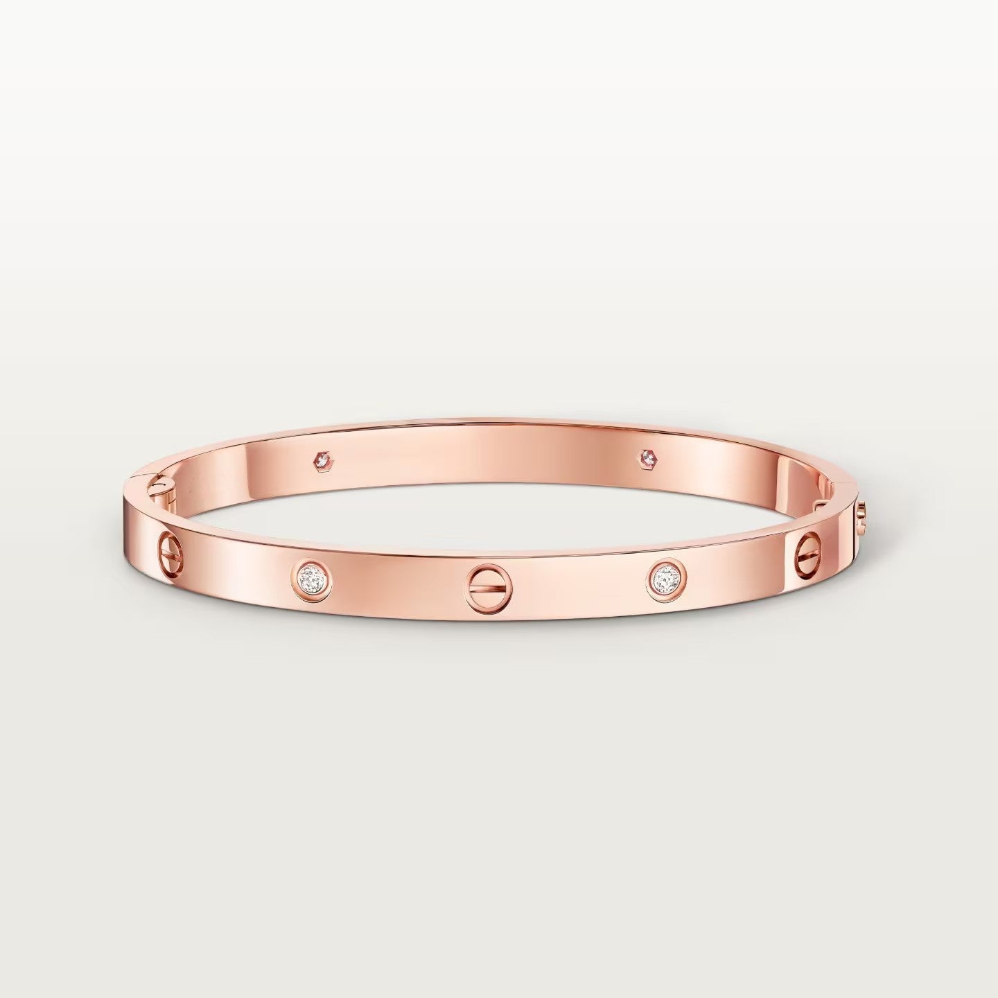 [Lumi Jewelry]LOVE BRACELET 4.8MM 4 DIAMONDS