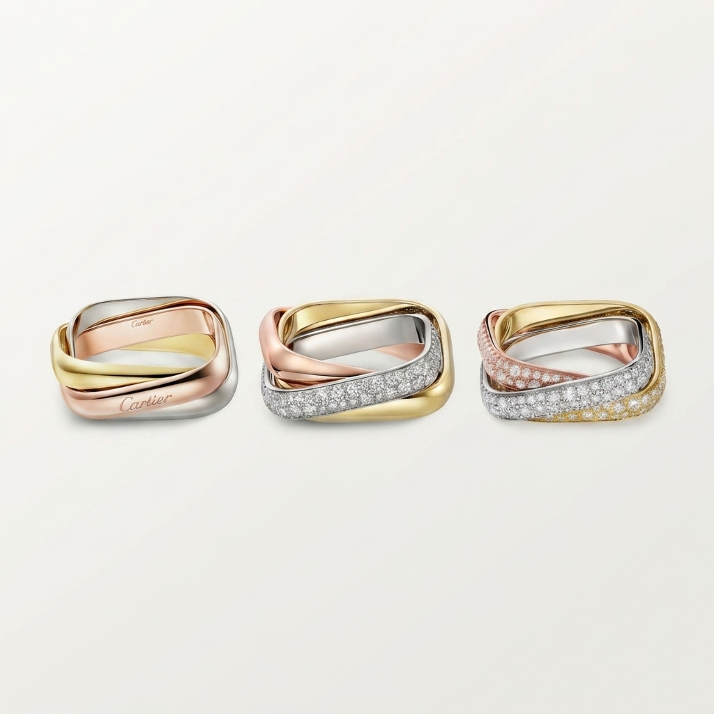 [Lumi Jewelry]TRINITY 3.5MM CUSHION RING COLLECTION