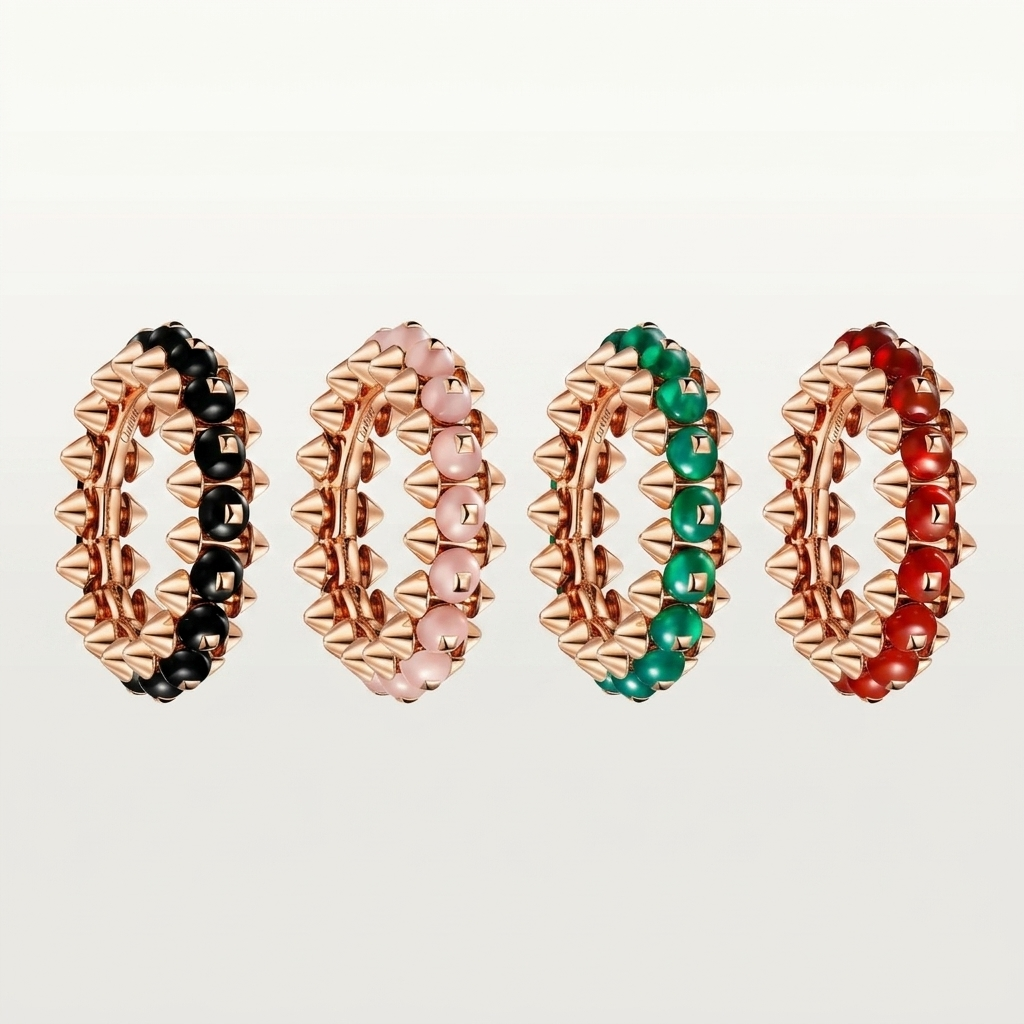 [Lumi Jewelry]CLASH 7.9MM AGATE CHALCEDONY RING