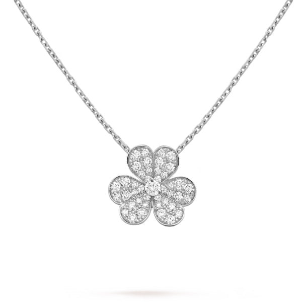 [Lumi Jewelry]CLOVER DIAMOND NECKLACE SILVER