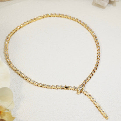 [Lumi Jewelry]SERPENTI NECKLACE SILVER DIAMOND