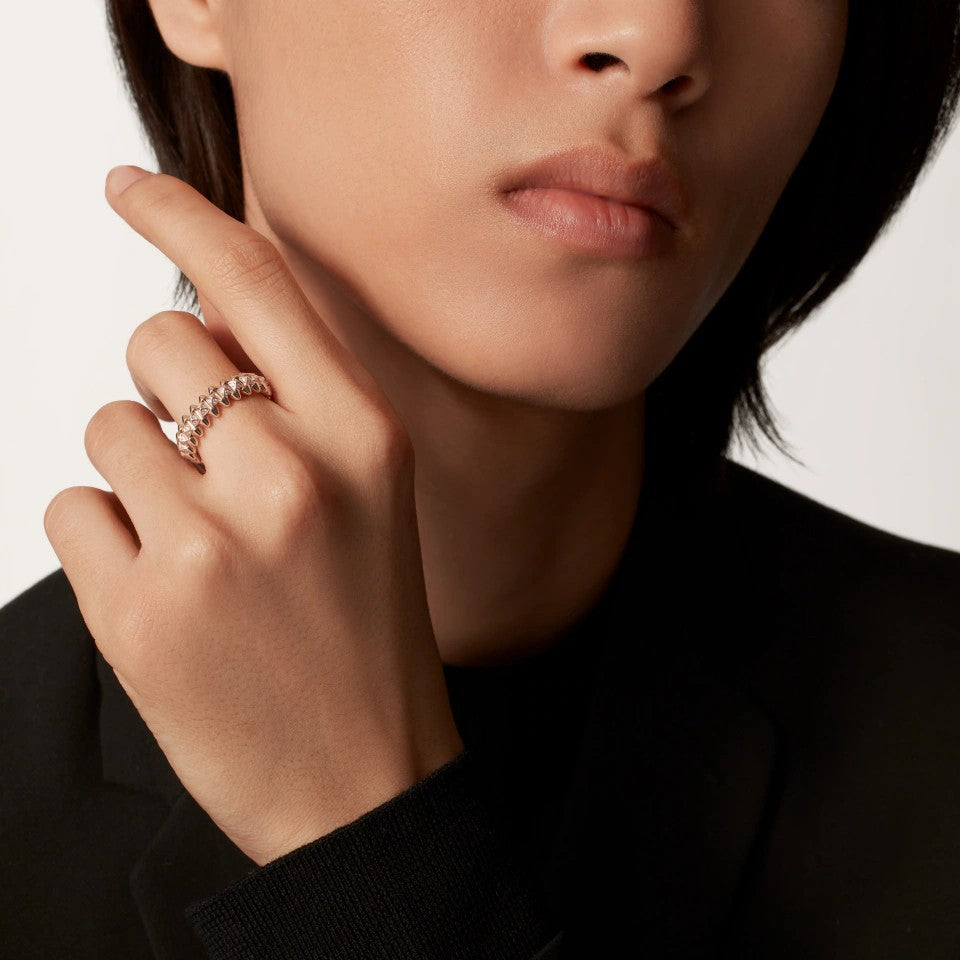[Lumi Jewelry]CLASH 6.4MM SMALL FULL DIAMOND RING