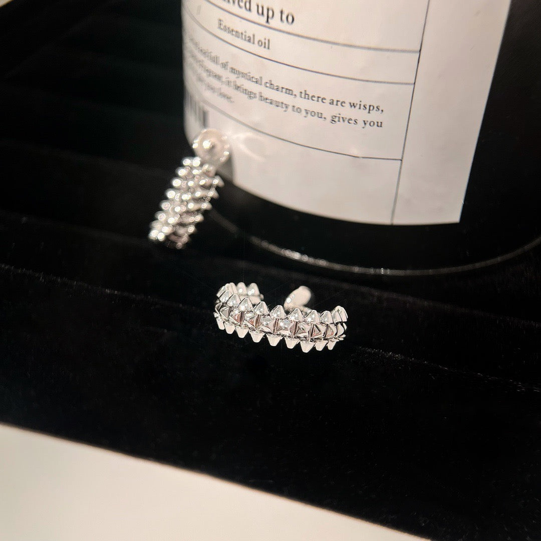 [Lumi Jewelry]CLASH SMALL HOOP EARRINGS