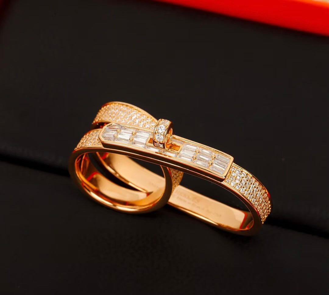 [Lumi Jewellery]Kelly Gavroche Double Finger Ring