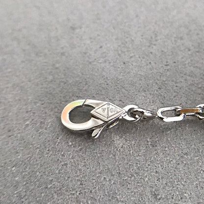 [Lumi Jewelry]CLOVER 5 MOTIF ONYXS DIAMOND BRACELET SILVER