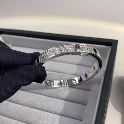 [Lumi Jewelry]LOVE BRACELET 6.1MM DIAMOND-PAVED CERAMIC