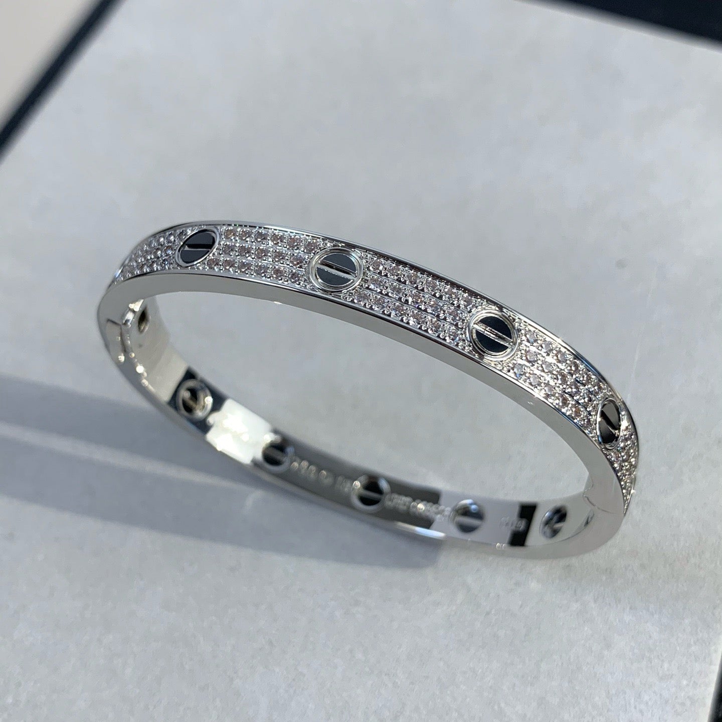 [Lumi Jewelry]LOVE BRACELET 6.1MM DIAMOND-PAVED CERAMIC