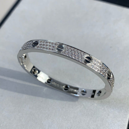[Lumi Jewelry]LOVE BRACELET 6.1MM DIAMOND-PAVED CERAMIC