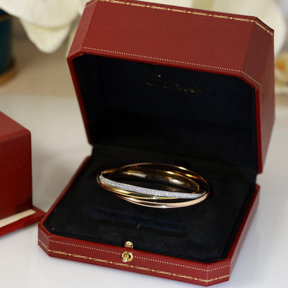 [Lumi Jewelry]TRINITY TRICOLORED GOLD THREE-RING BRACELET