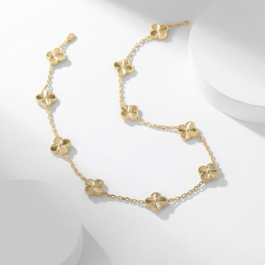[Lumi Jewelry]CLOVERS THE 10-MOTIFS LASER NECKLACE