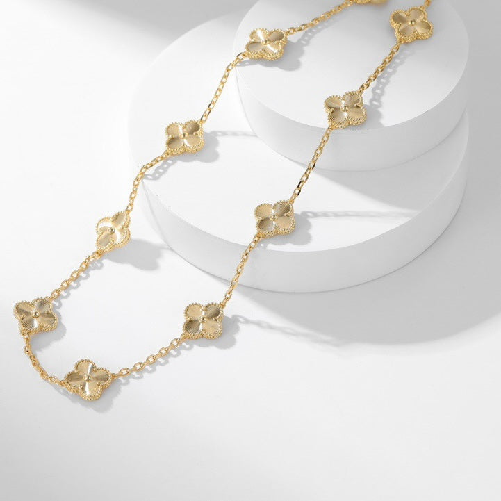 [Lumi Jewelry]CLOVERS THE 10-MOTIFS LASER NECKLACE