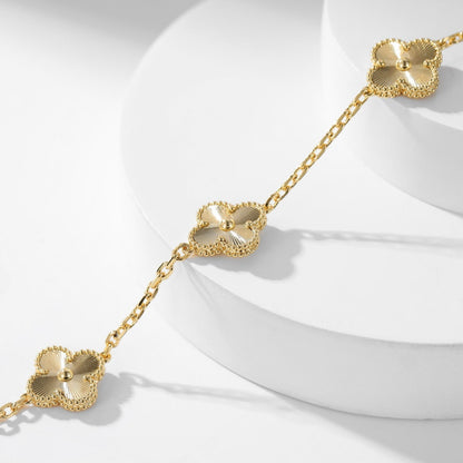 [Lumi Jewelry]CLOVERS THE 10-MOTIFS LASER NECKLACE