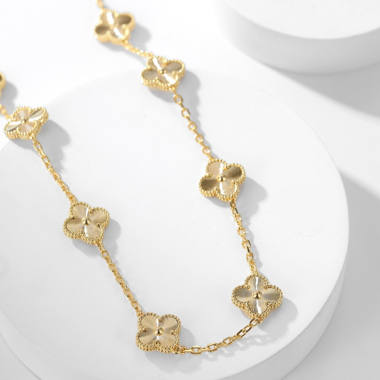 [Lumi Jewelry]CLOVERS THE 10-MOTIFS LASER NECKLACE