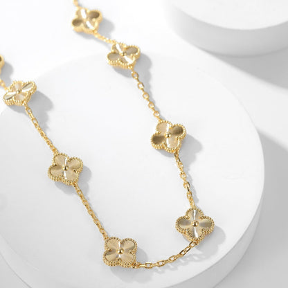 [Lumi Jewelry]CLOVERS THE 10-MOTIFS LASER NECKLACE