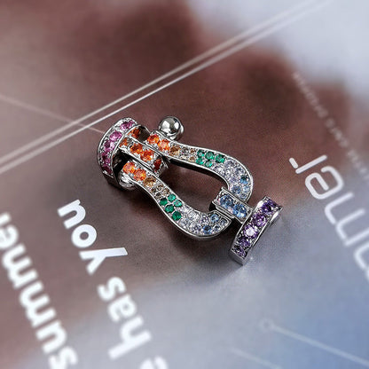[Lumi Jewelry]FORCE LARGE HORSESHOE CLASP  METAL BRACELET