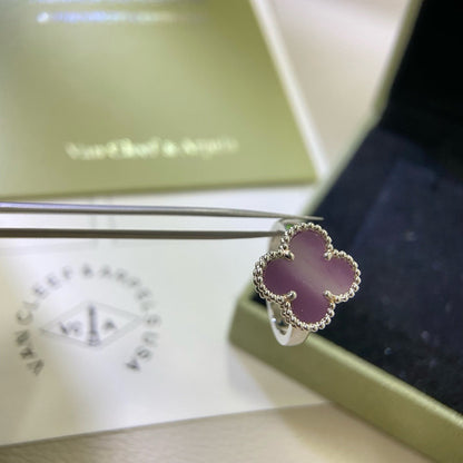 [Lumi Jewelry]CLOVER  PURPLE VIOLET RING