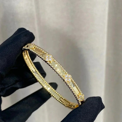 [Lumi Jewelry]CLOVER BRACELET 4MM DIAMONDS